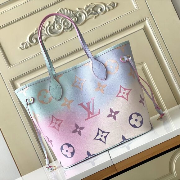 Louis Vuitton Bags Lv Neverfull Medium Colorful Monogram Canvas